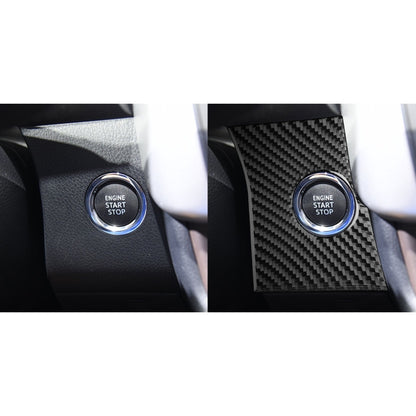 Car Carbon Fiber Ignition Switch Panel Decorative Sticker for Toyota Highlander 2014-2019, Left Drive - Car Interior Mouldings by buy2fix | Online Shopping UK | buy2fix