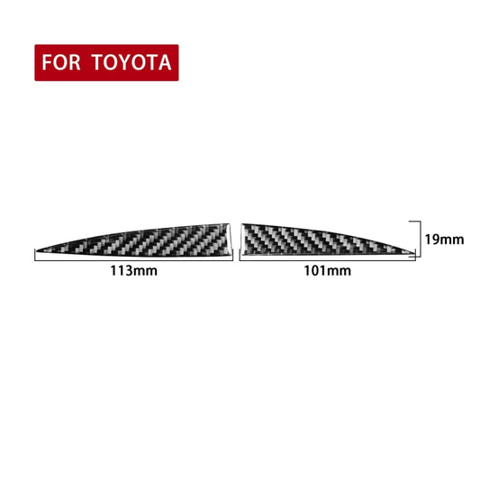 Car Carbon Fiber Central Control Small Display Decorative Sticker for Toyota Highlander 2014-2019, Left Drive - Car Interior Mouldings by buy2fix | Online Shopping UK | buy2fix