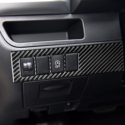 Car Carbon Fiber Headlight Adjustment Switch Panel Decorative Sticker for Toyota Highlander 2014-2019, Left Drive - Car Interior Mouldings by buy2fix | Online Shopping UK | buy2fix