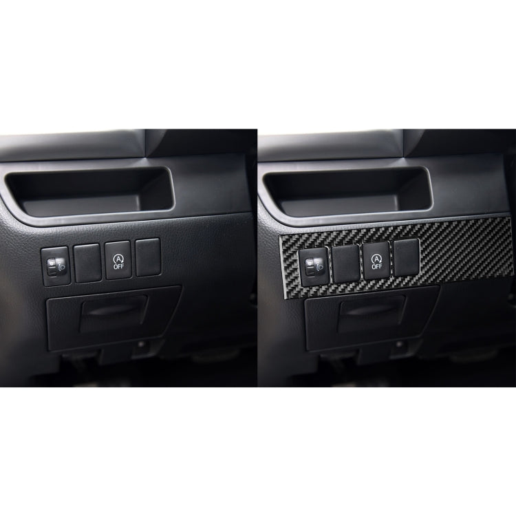 Car Carbon Fiber Headlight Adjustment Switch Panel Decorative Sticker for Toyota Highlander 2014-2019, Left Drive - Car Interior Mouldings by buy2fix | Online Shopping UK | buy2fix