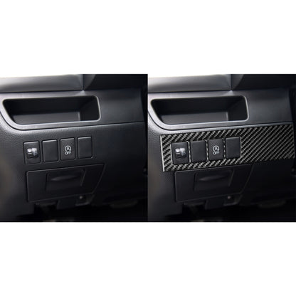 Car Carbon Fiber Headlight Adjustment Switch Panel Decorative Sticker for Toyota Highlander 2014-2019, Left Drive - Car Interior Mouldings by buy2fix | Online Shopping UK | buy2fix