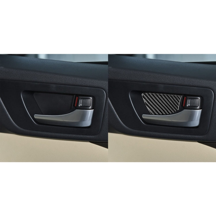 Car Carbon Fiber Inside Door Bowl Decorative Sticker for Toyota Highlander 2014-2019, Left Drive - In Car by buy2fix | Online Shopping UK | buy2fix