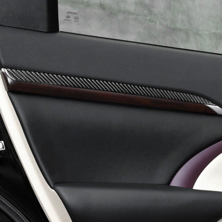 Car Carbon Fiber Door Trim Decorative Strip for Toyota Highlander 2014-2019, Left Drive - Car Interior Mouldings by buy2fix | Online Shopping UK | buy2fix