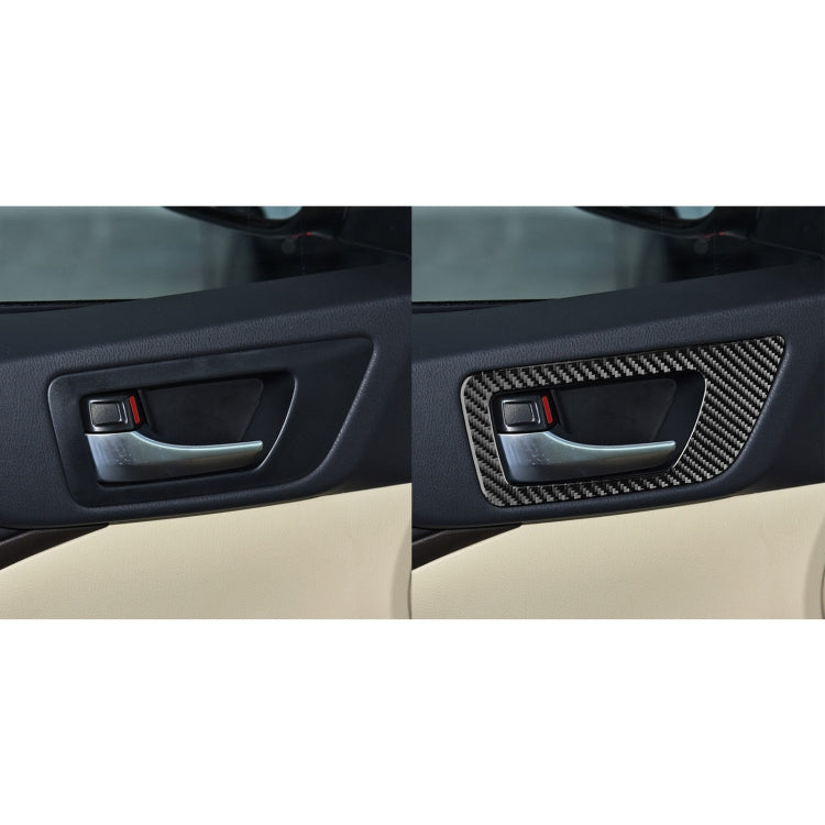 Car Carbon Fiber Inside Door Handle Panel Decorative Sticker for Toyota Highlander 2014-2019, Left Drive - Car Interior Mouldings by buy2fix | Online Shopping UK | buy2fix