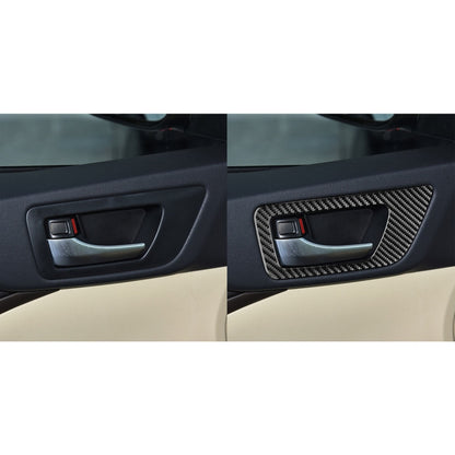 Car Carbon Fiber Inside Door Handle Panel Decorative Sticker for Toyota Highlander 2014-2019, Left Drive - Car Interior Mouldings by buy2fix | Online Shopping UK | buy2fix