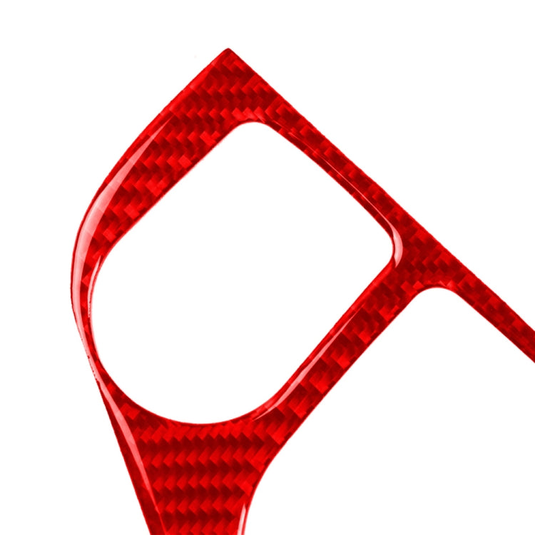 Car Carbon Fiber Gear Panel Decorative Sticker for Infiniti Q50 2014-2020, Left Drive (Red) - Steering Wheel Accessories by buy2fix | Online Shopping UK | buy2fix