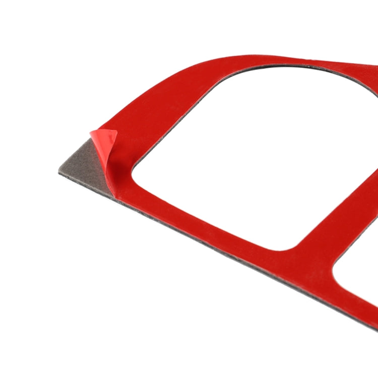 Car Carbon Fiber Gear Panel Decorative Sticker for Infiniti Q50 2014-2020, Left Drive (Red) - Steering Wheel Accessories by buy2fix | Online Shopping UK | buy2fix