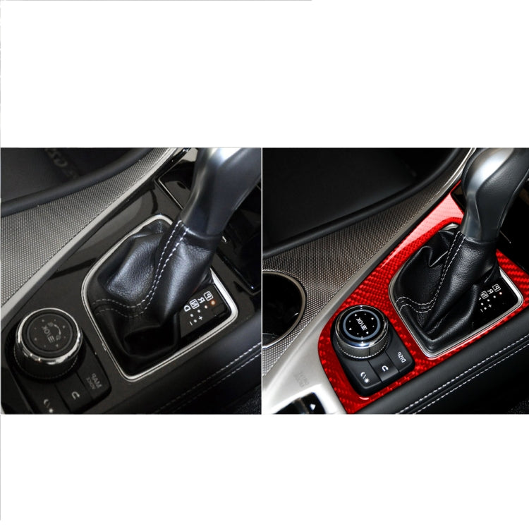 Car Carbon Fiber Gear Panel Decorative Sticker for Infiniti Q50 2014-2020, Right Drive (Red) - Steering Wheel Accessories by buy2fix | Online Shopping UK | buy2fix