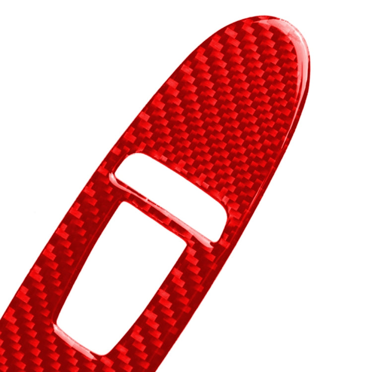 Car Carbon Fiber B Style Window Glass Lift Panel Decorative Sticker for Infiniti Q50 2014-2020, Left Drive (Red) - Steering Wheel Accessories by buy2fix | Online Shopping UK | buy2fix