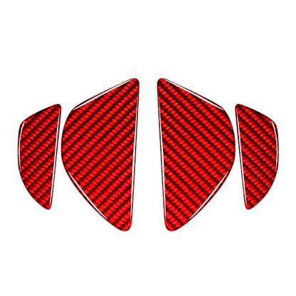 Car Inner Door Bowl Decorative Sticker for Volvo V60 2010-2017, Left and Right Drive (Red) by buy2fix