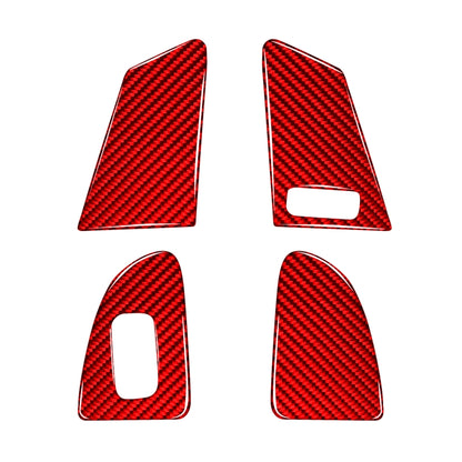 Car Window Lift Button C Decorative Sticker for Volvo V60 2010-2017, Right Drive (Red) by buy2fix