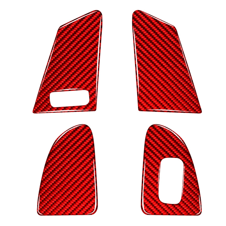 Car Window Lift Button C Decorative Sticker for Volvo V60 2010-2017, Left Drive (Red) by buy2fix