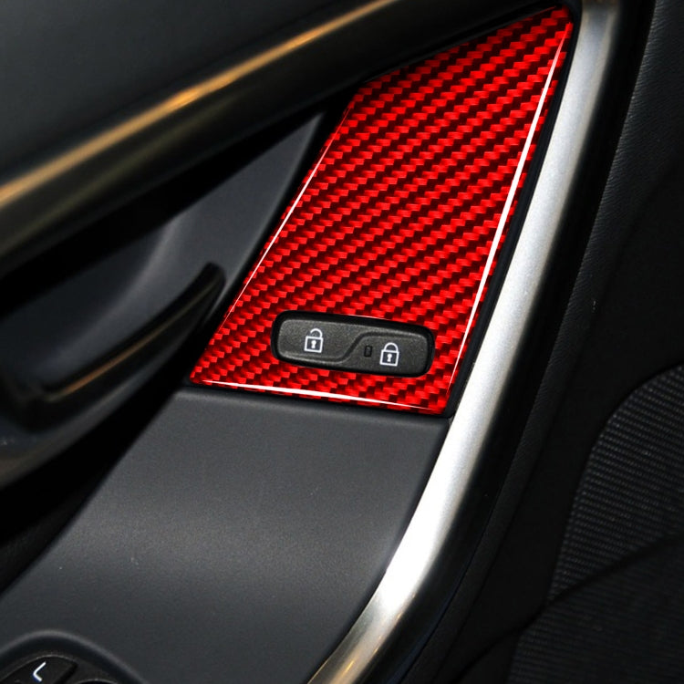 Car Window Lift Button B Decorative Sticker for Volvo V60 2010-2017, Left and Right Drive(Red) by buy2fix