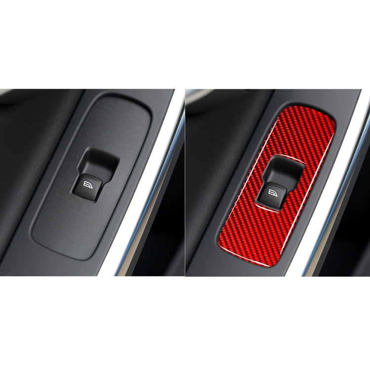 Car Window Lift Button Decorative Sticker for Volvo V60 2010-2017, Right Drive (Red) by buy2fix