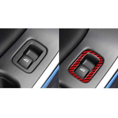 Car Window Lift Button Decorative Sticker for Volvo V60 2010-2017, Left Drive (Red) by buy2fix