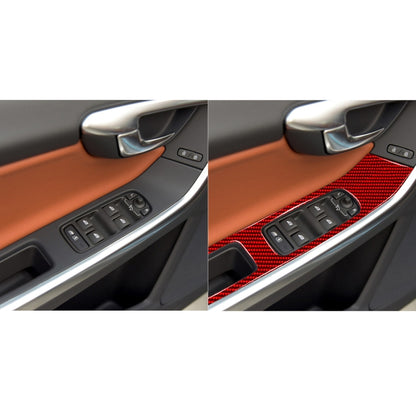Car Window Lift Decorative Sticker for Volvo V60 2010-2017, Left and Right Drive (Red) by buy2fix