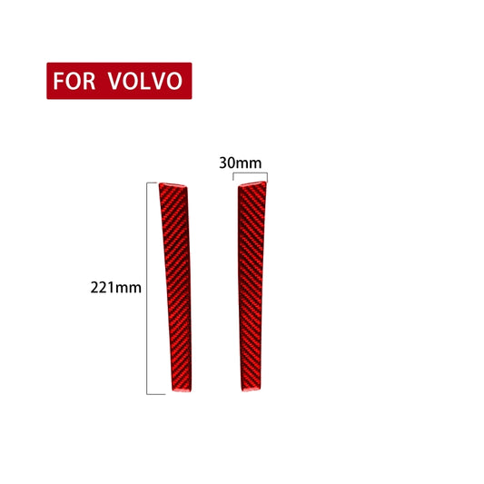 Car Handrail Cup Holder Decorative Sticker for Volvo V60 2010-2017, Left and Right Drive(Red) by buy2fix