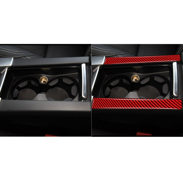 Car Handrail Cup Holder Decorative Sticker for Volvo V60 2010-2017, Left and Right Drive(Red) by buy2fix