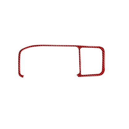 Car Carbon Fiber Navigation Frame Decorative Sticker for Volvo V60 2010-2017, Left Drive(Red) by buy2fix