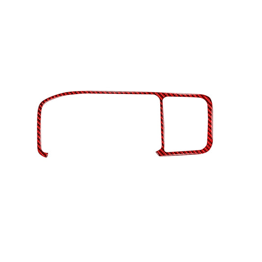 Car Carbon Fiber Navigation Frame Decorative Sticker for Volvo V60 2010-2017, Left Drive(Red) by buy2fix