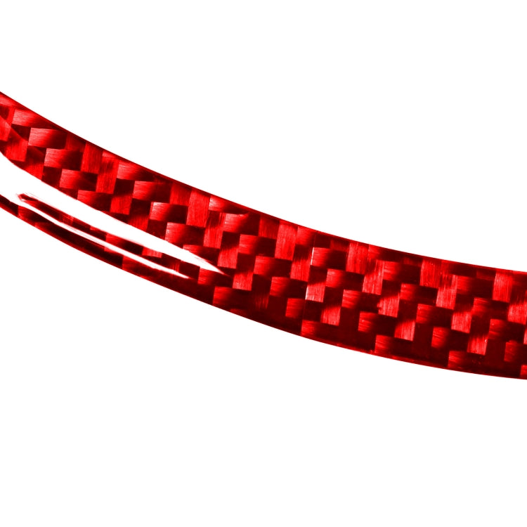 Car Carbon Fiber Navigation Frame Decorative Sticker for Volvo V60 2010-2017, Left Drive(Red) by buy2fix