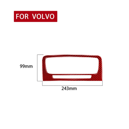Car Central Control Air Outlet Decorative Sticker for Volvo V60 2010-2017, Left and Right Drive(Red) by buy2fix