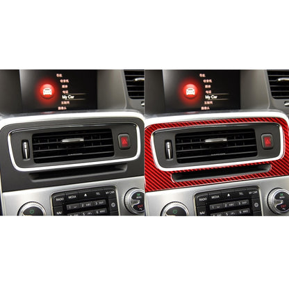 Car Central Control Air Outlet Decorative Sticker for Volvo V60 2010-2017, Left and Right Drive(Red) by buy2fix