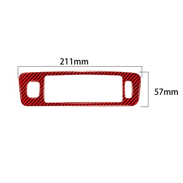 Car Central Control Lower Air Outlet Decorative Sticker for Volvo V60 2010-2017, Right Drive(Red) by buy2fix