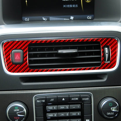 Car Central Control Lower Air Outlet Decorative Sticker for Volvo V60 2010-2017, Right Drive(Red) by buy2fix