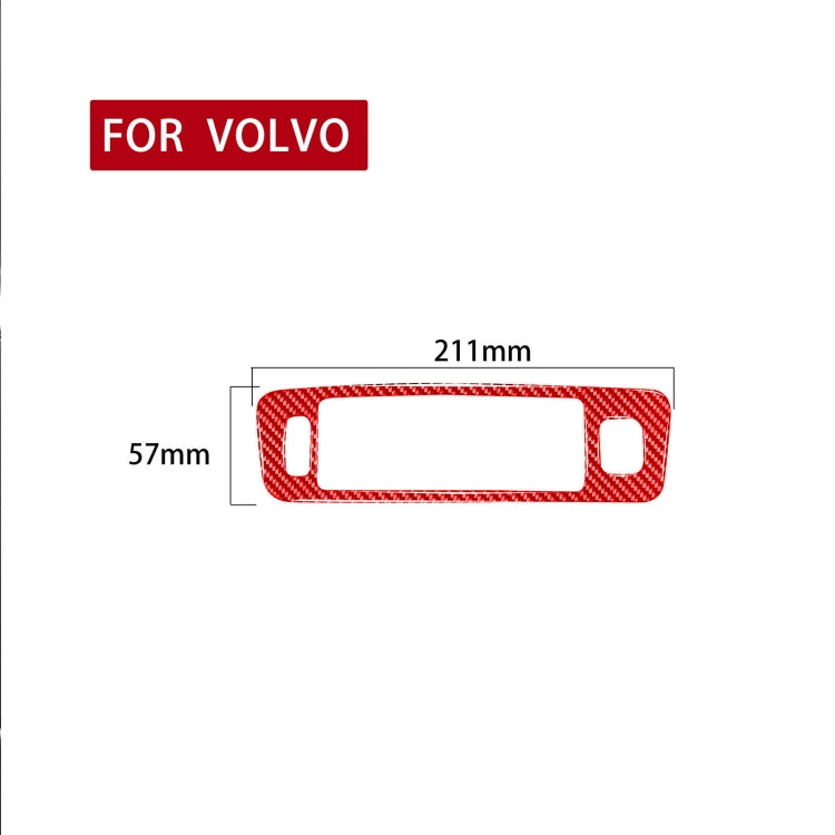 Car Central Control Lower Air Outlet Decorative Sticker for Volvo V60 2010-2017, Left Drive(Red) by buy2fix
