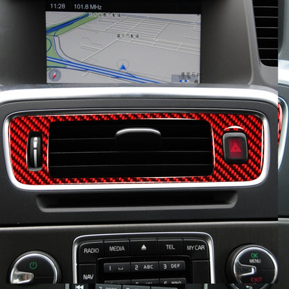 Car Central Control Lower Air Outlet Decorative Sticker for Volvo V60 2010-2017, Left Drive(Red) by buy2fix