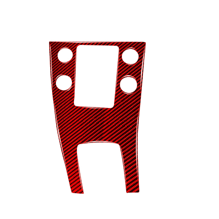 Car Carbon Fiber Central Control Panel Decorative Sticker for Volvo V60 2010-2017, Left Drive(Red) by buy2fix