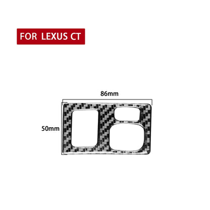 Car Carbon Fiber Dashboard Adjustment Frame Decorative Sticker for Lexus CT 2011-2017, Left Drive by buy2fix