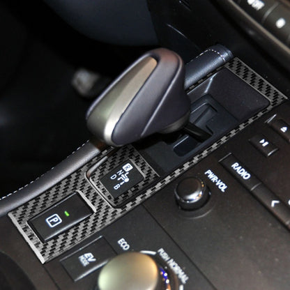 Car Carbon Fiber Gear Panel Decorative Sticker for Lexus CT 2011-2017, Left Drive by buy2fix