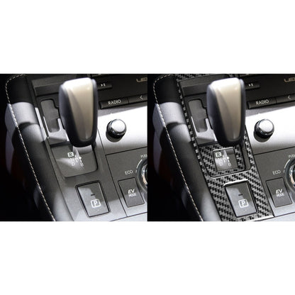 Car Carbon Fiber Gear Panel Decorative Sticker for Lexus CT 2011-2017, Left Drive by buy2fix