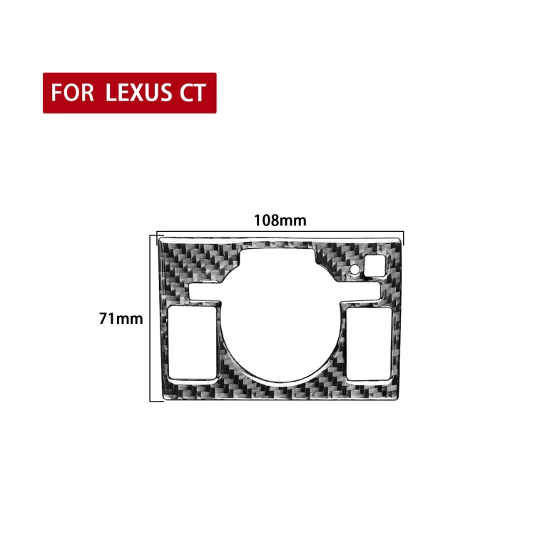 Car Control Panel High-level Configuration Decorative Sticker for Lexus CT 2011-2017, Left Drive by buy2fix
