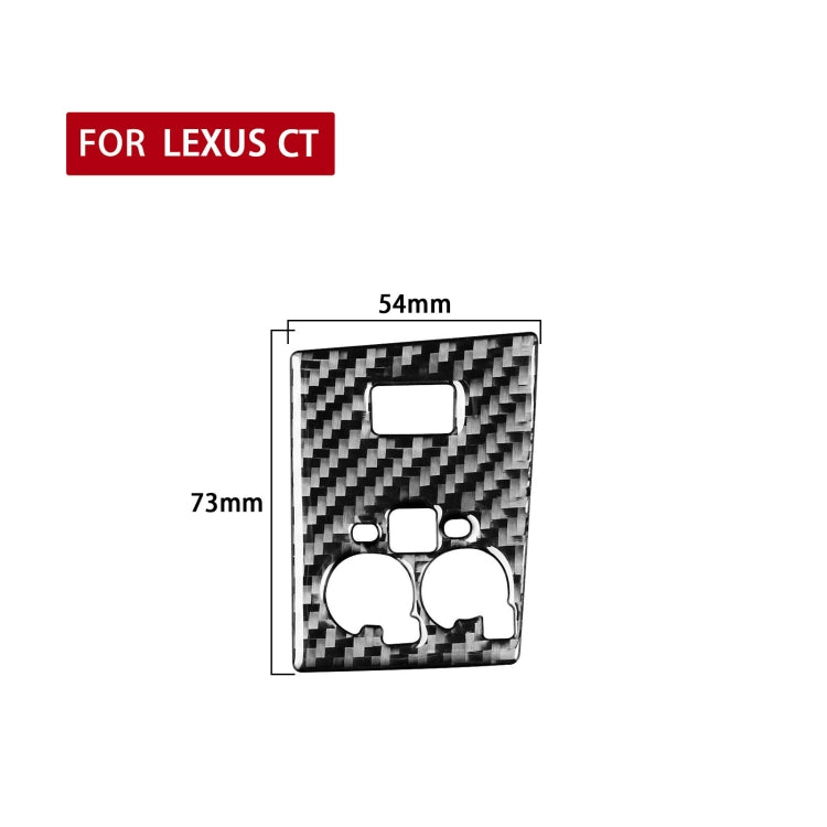 Car Carbon Fiber Sport Mode Panel B Decorative Sticker for Lexus CT 2011-2017, Left and Right Drive by buy2fix
