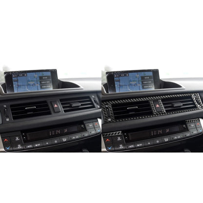 Car Carbon Fiber Central Control Air Outlet Decorative Sticker for Lexus CT 2011-2017, Left Drive by buy2fix