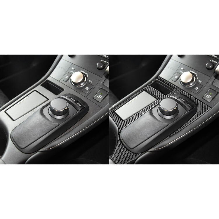 Car Carbon Fiber Central Control Panel Decorative Sticker for Lexus CT 2011-2017, Right Drive by buy2fix