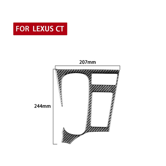 Car Carbon Fiber Central Control Panel Decorative Sticker for Lexus CT 2011-2017, Left Drive by buy2fix