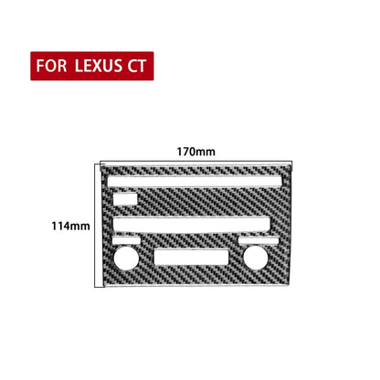 Car Carbon Fiber CD Panel C Decorative Sticker for Lexus CT 2011-2017, Left Drive by buy2fix