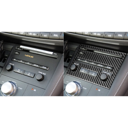 Car Carbon Fiber CD Panel C Decorative Sticker for Lexus CT 2011-2017, Left Drive by buy2fix