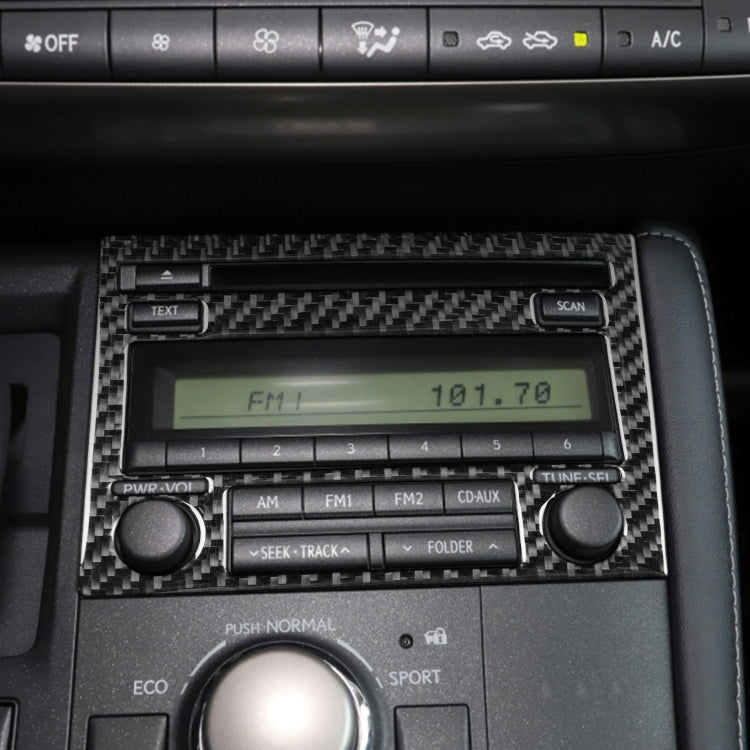 Car Carbon Fiber CD Panel A Decorative Sticker for Lexus CT 2011-2017, Left and Right Drive by buy2fix