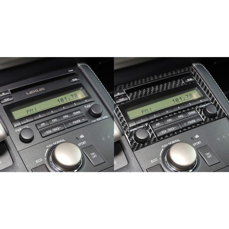 Car Carbon Fiber CD Panel A Decorative Sticker for Lexus CT 2011-2017, Left and Right Drive by buy2fix