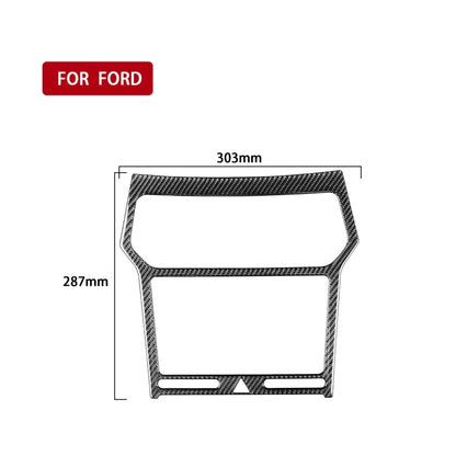 Car Carbon Fiber Navigation Panel Decorative Sticker for Ford Explorer 2016-2019, Left Drive by buy2fix