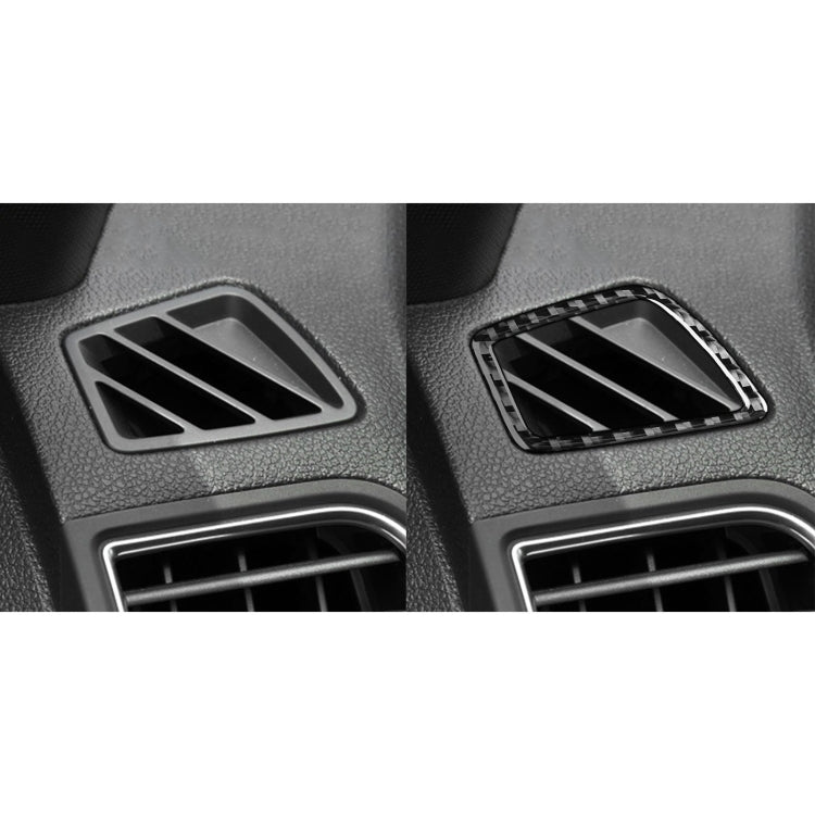 Car Carbon Fiber Dashboard Air Outlet Decorative Sticker for Ford Explorer 2013-2019, Left Drive by buy2fix