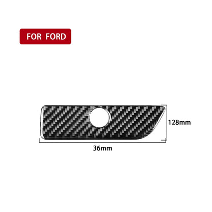 Car Carbon Fiber Storage Box Handle Decorative Sticker for Ford Explorer 2013-2019, Left Drive by buy2fix
