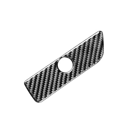 Car Carbon Fiber Storage Box Handle Decorative Sticker for Ford Explorer 2013-2019, Left Drive by buy2fix