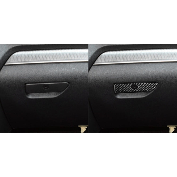 Car Carbon Fiber Storage Box Handle Decorative Sticker for Ford Explorer 2013-2019, Left Drive by buy2fix