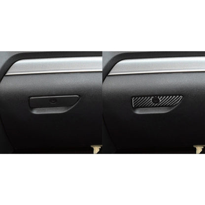 Car Carbon Fiber Storage Box Handle Decorative Sticker for Ford Explorer 2013-2019, Left Drive by buy2fix